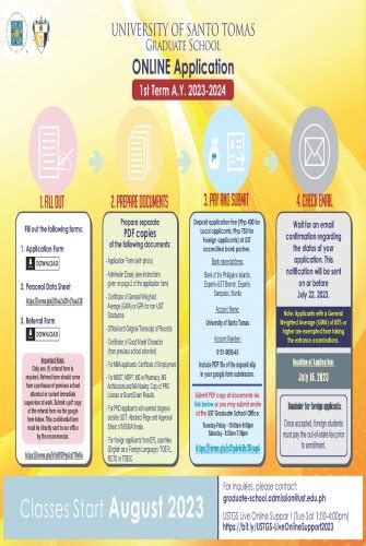 ust admission 2023 to 2024